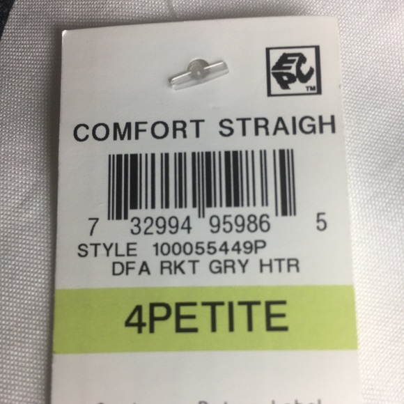 Style & Co. Petite Straight Leg Pant Grey 4P NWT - Picture 4 of 8